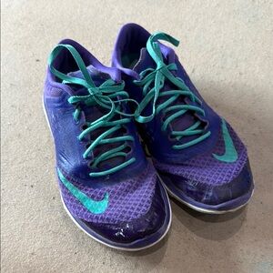 Nike Vibrant Purple and Teal Athletic Shoes